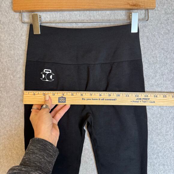 NWT Lunarbody Matrix Seamless Leggings Womens Small Black Deep Space Ruched Butt - Picture 12 of 15
